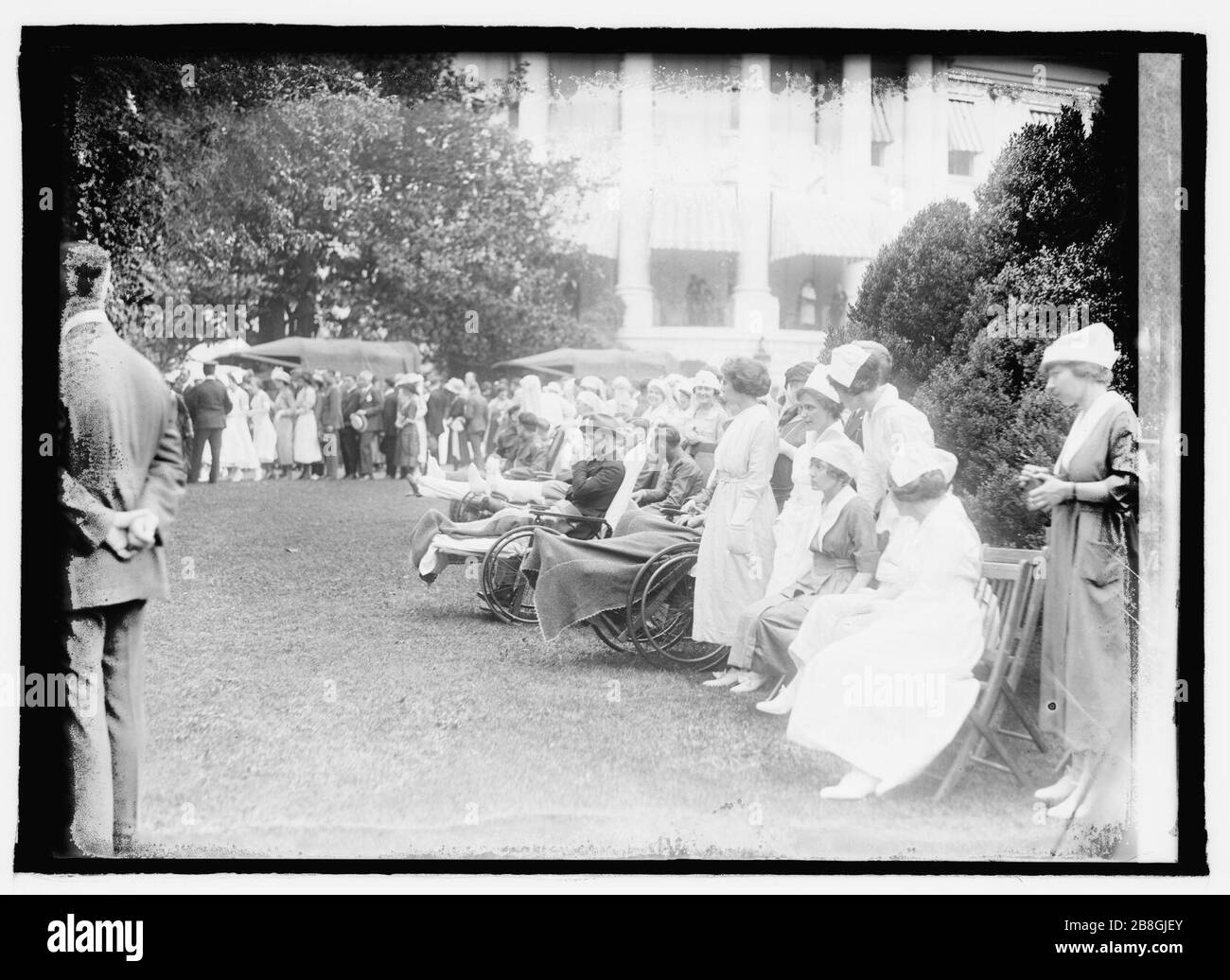 Parti Gordon pour les blessés à la Maison Blanche, 6-8-21 Banque D'Images