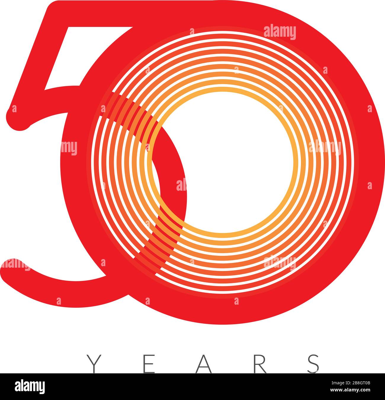 Logo anniversaire 50 ans en format EPS 10 Illustration de Vecteur