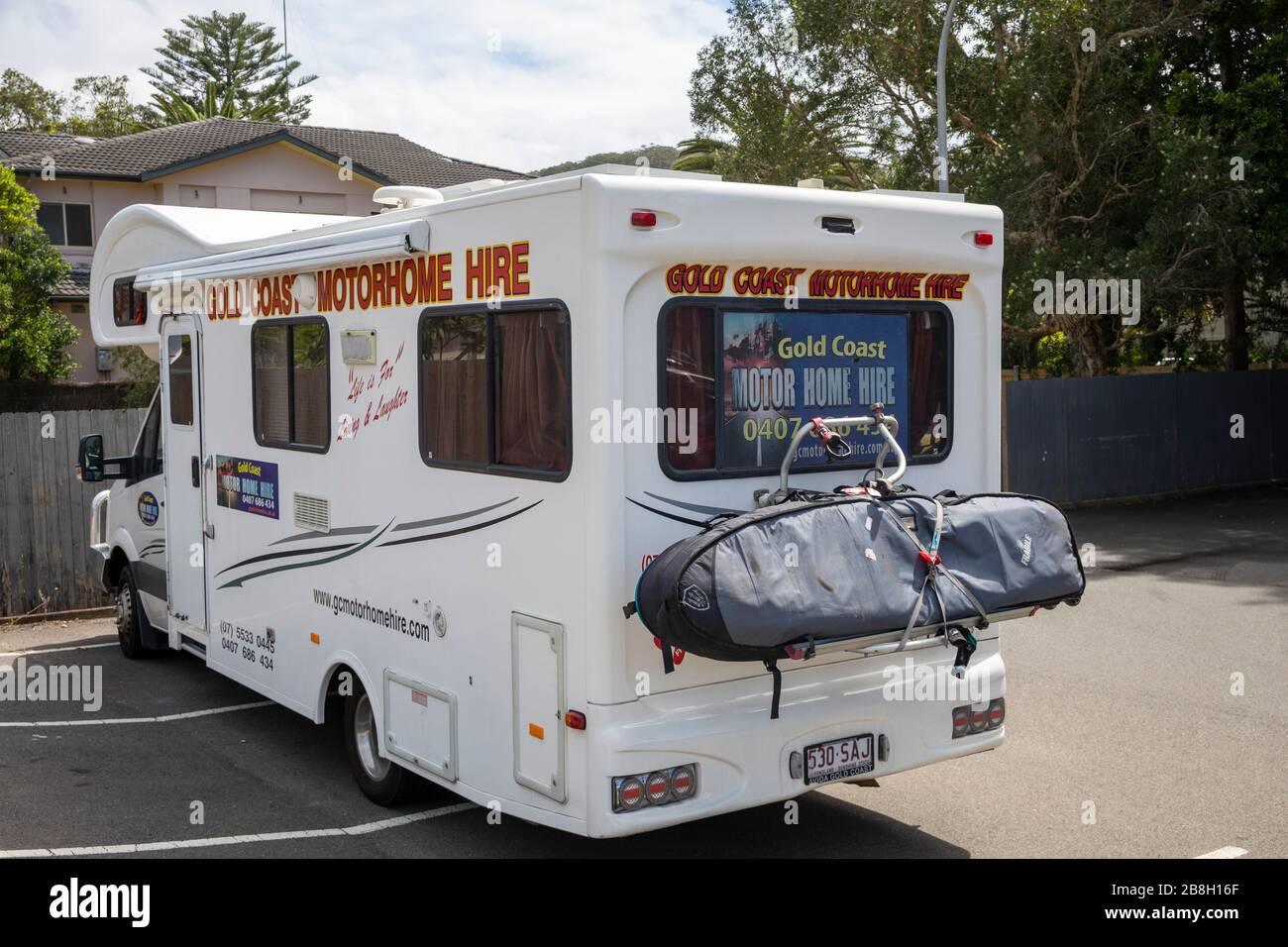 Véhicule de camping-car de la Gold Coast australienne Banque D'Images