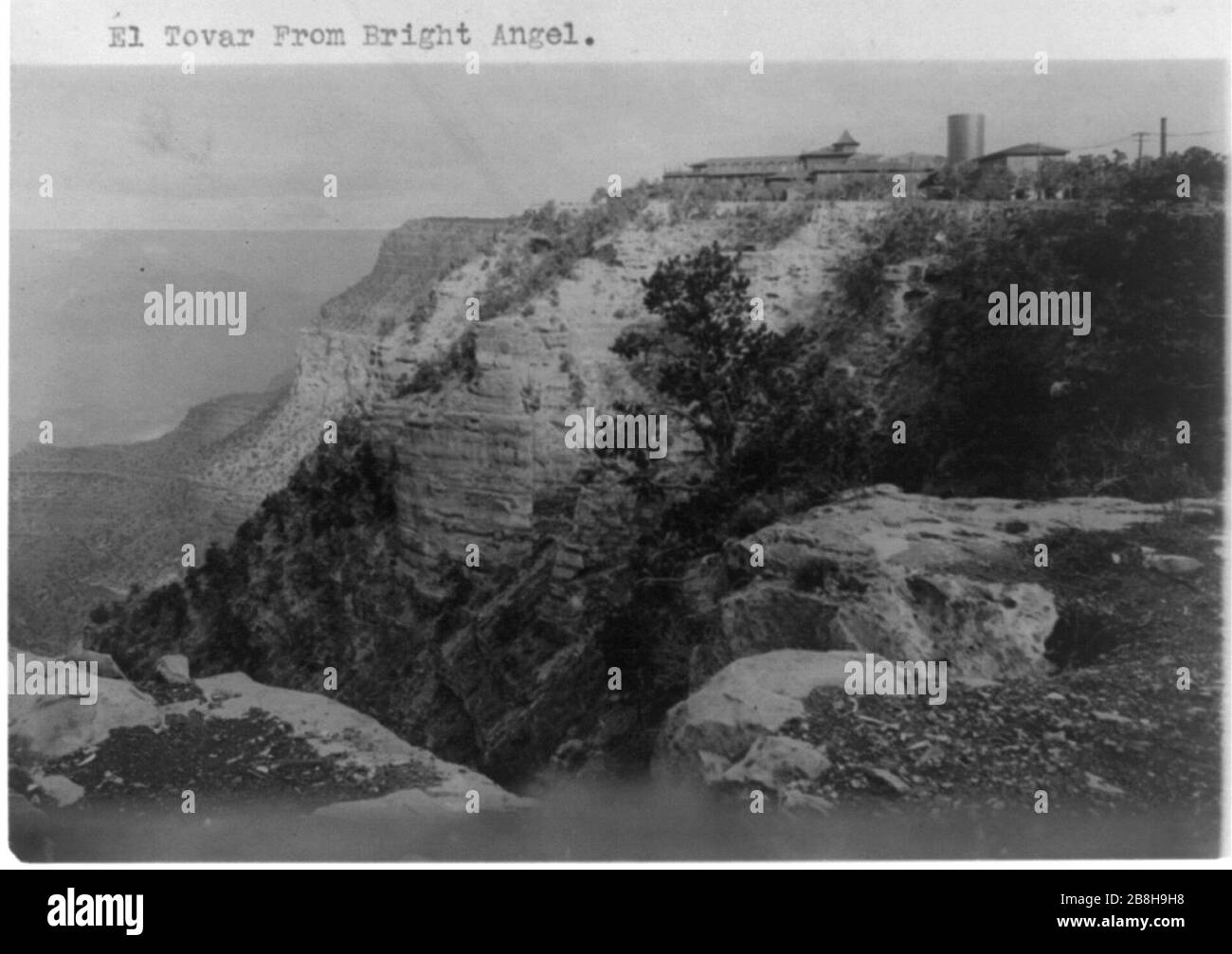 Grand Canyon)- El Tovar de Bright Angel Banque D'Images