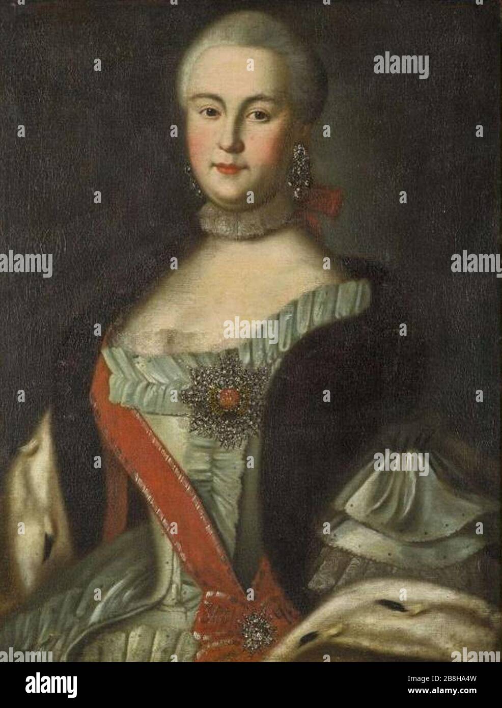 Grand duchesse Catherine Alexeyevna de Russie (plus tard impératrice Catherine II). Banque D'Images