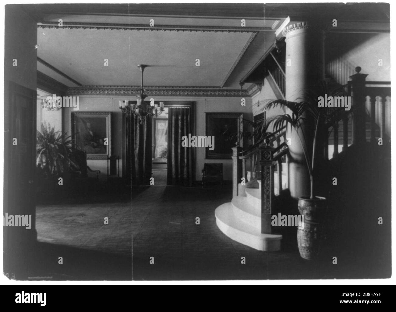 Grand hall d'entrée de la "suite du président" Banque D'Images