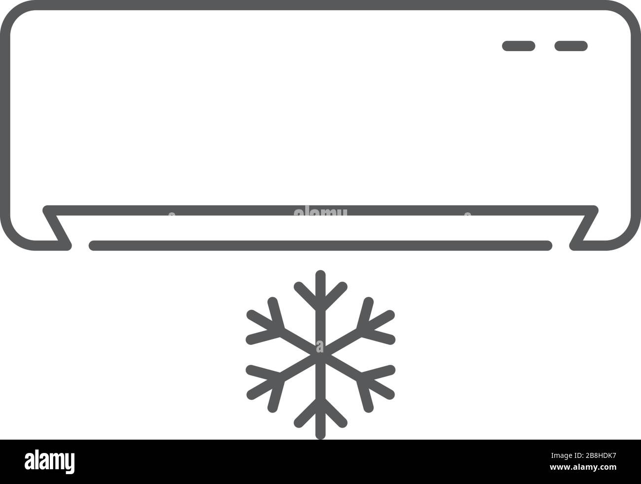 Icône vecteur climatiseur concept, isolé sur fond blanc Illustration de Vecteur