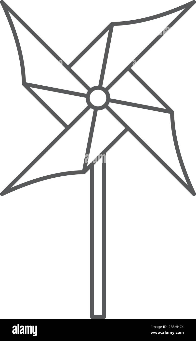 Dessin Animé Du Moulin à Vent Pour Jouets Pour Enfants. Un Moulin Coloré Pour Les Enfants. Jouet Isolé Sur Fond Blanc Illustration Stock - Illustration du windmills, roue: 262410047
