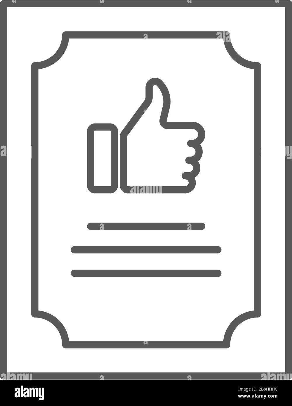 Icône de vecteur de certificat de qualité, isolée sur fond blanc Illustration de Vecteur