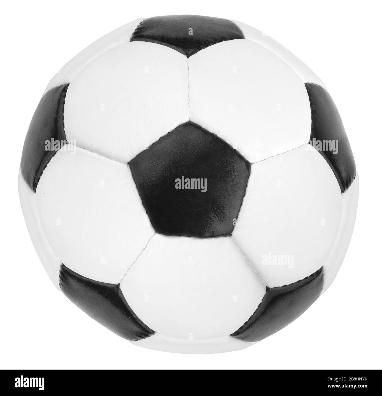 Football isolé sur fond blanc Banque D'Images