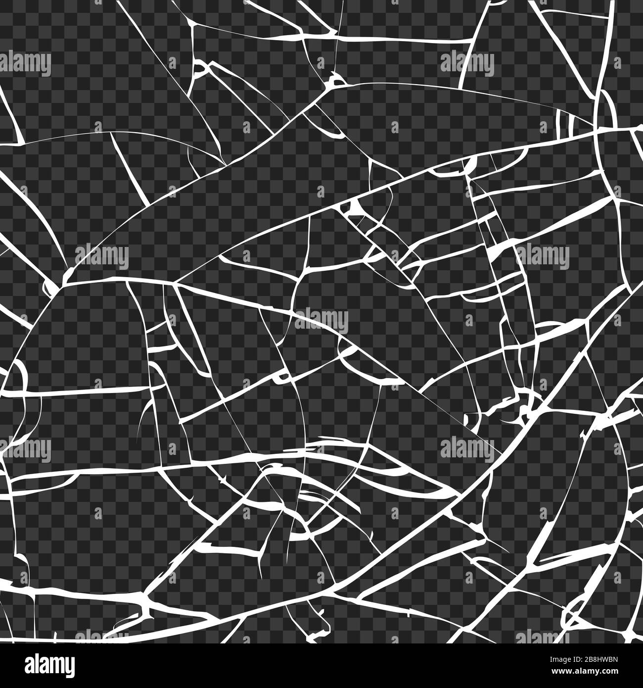 Surface de la texture de verre cassée. Esquisse brisée ou effet de verre écrasé. Vecteur Illustration de Vecteur