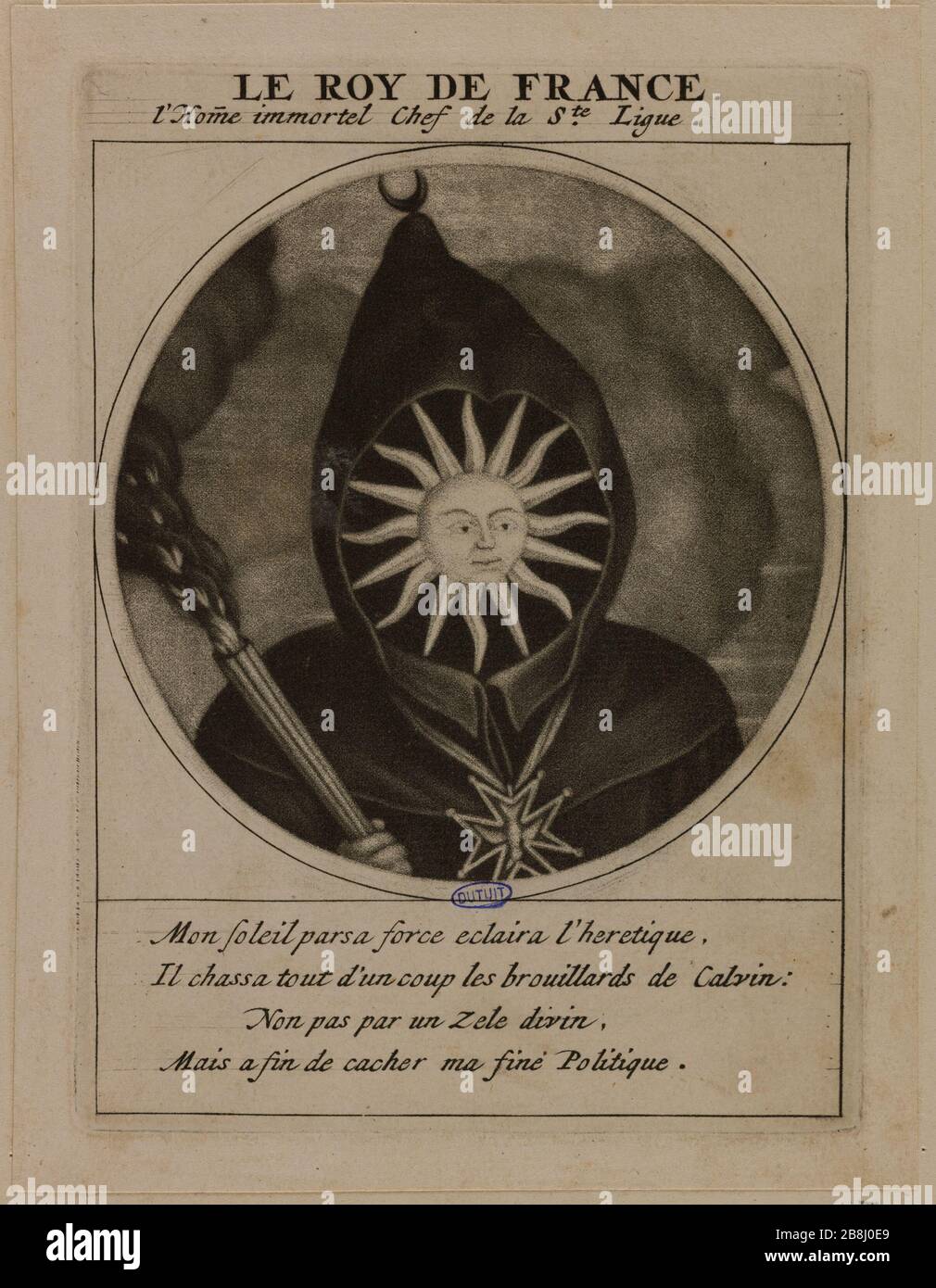 Le roi de France (Dutuit page 145) Dusart, Cornelis. 'Le Roi de France (Dutuit page 145)'. Ère noire. 1691-1691. Musée des Beaux-Arts de la Ville de Paris, petit Palais. Banque D'Images