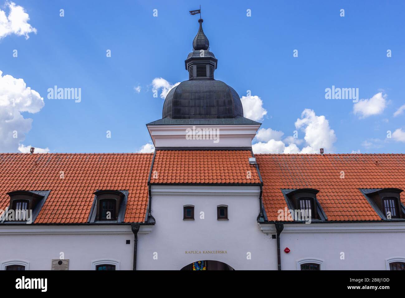 Un des bâtiments du monastère post-camaldolese dans le village de Witry dans le comté de Suwalki, Podlaskie Voivodeship Banque D'Images