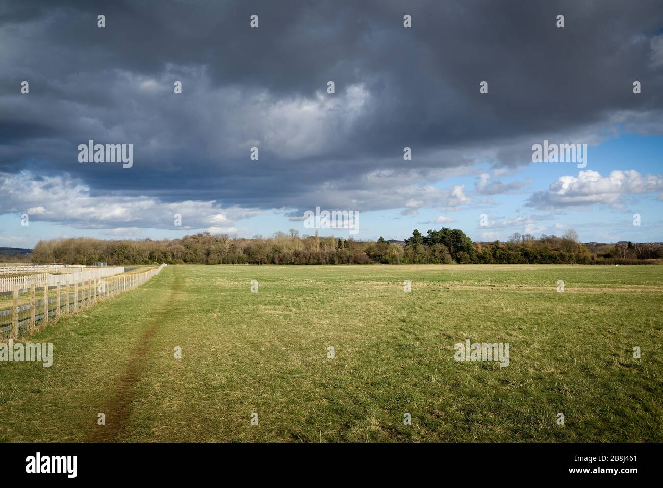 Régénération sur l'ancien aérodrome de Hucknall et Rolls Royce Land. Banque D'Images