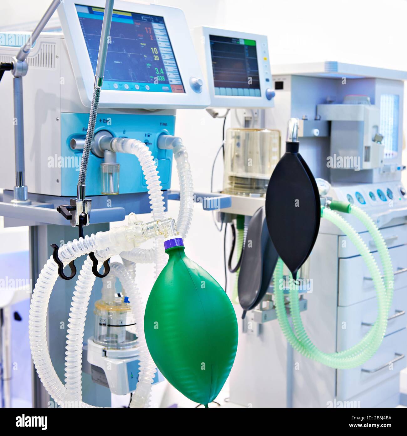 Équipements médicaux, appareils de ventilation pulmonaire artificielle Banque D'Images