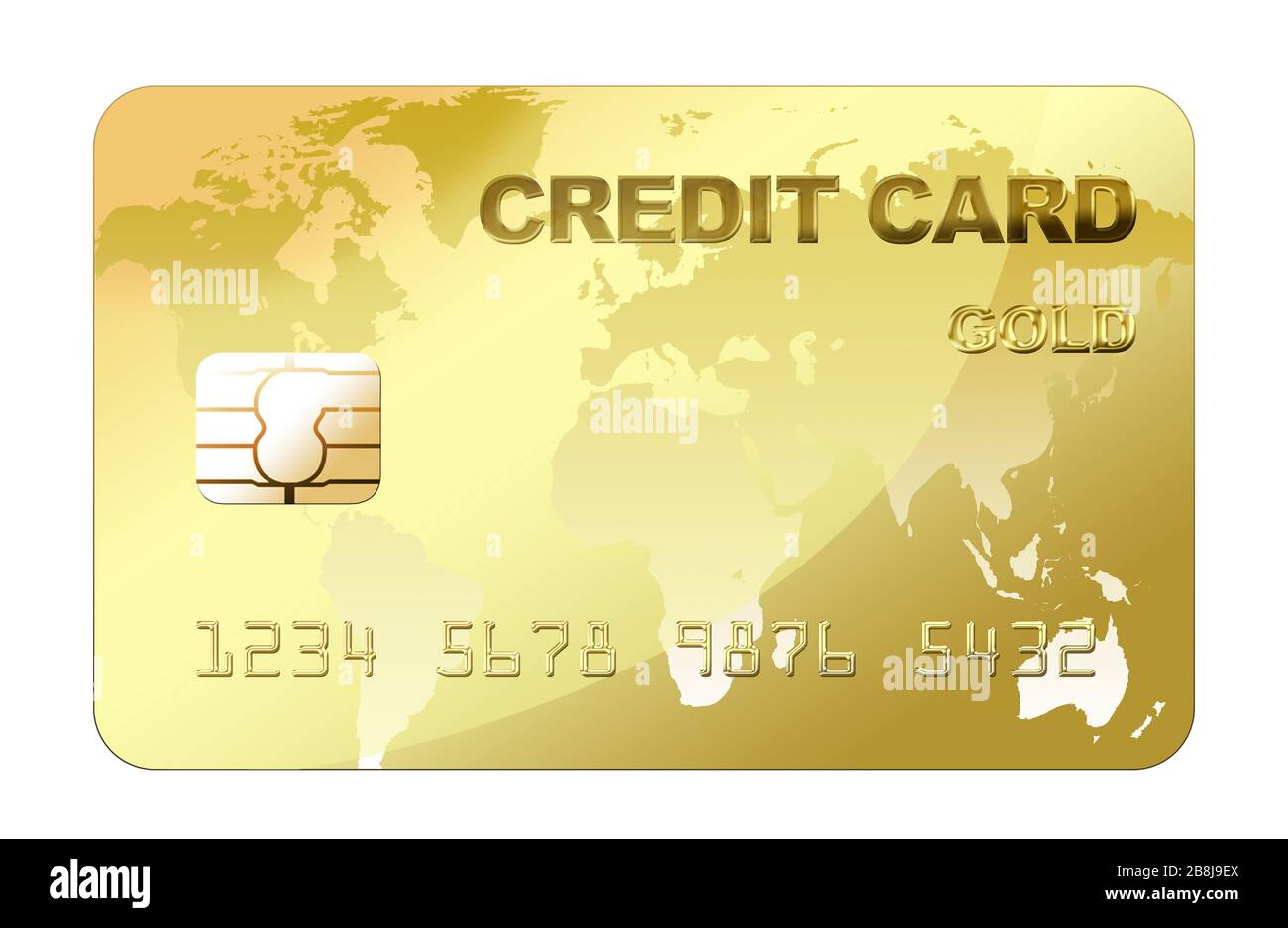 gold-credit-debit-card-world-map-banque-de-photographies-et-d-images