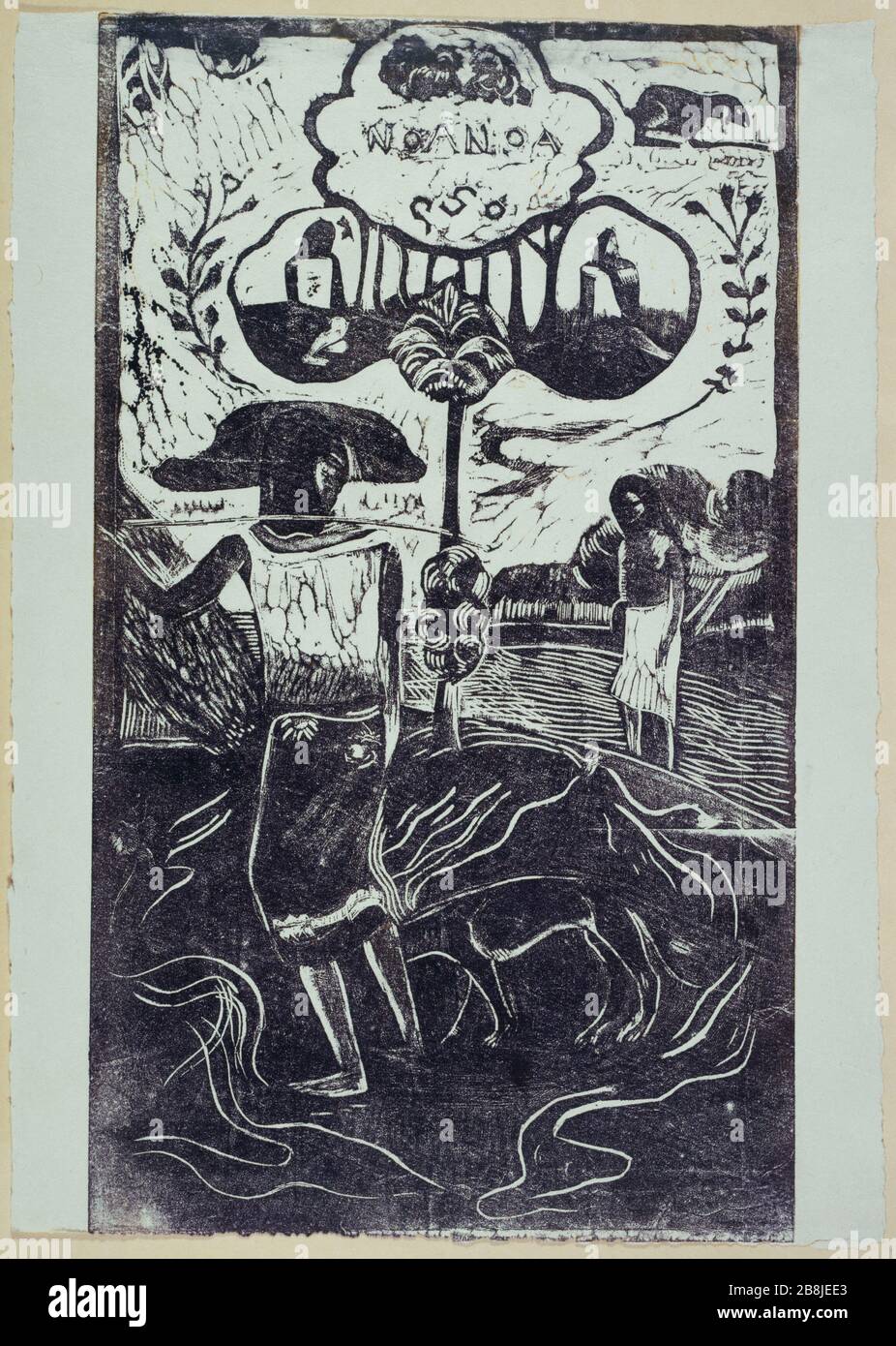 Sans-till Paul Gauguin (1848-1903). 'NOA-Noa'. Bois sur chine volant. 1893-1894. Musée des Beaux-Arts de la Ville de Paris, petit Palais. Banque D'Images