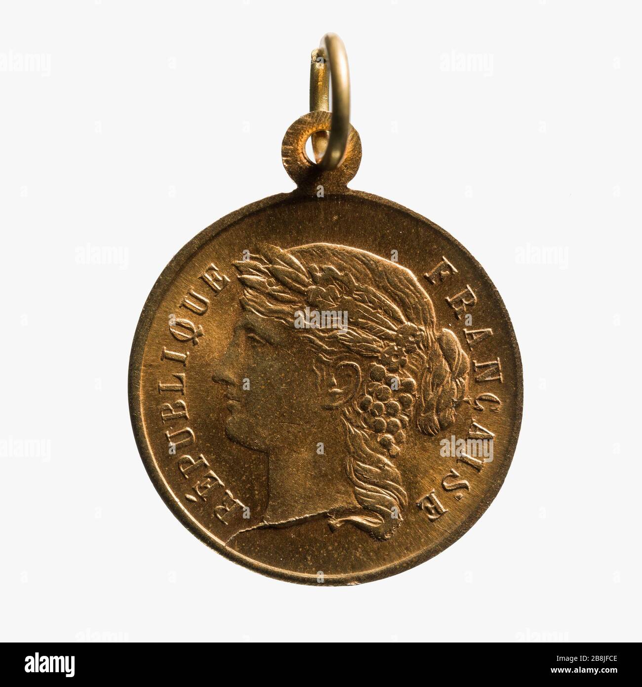 Journée nationale, 14 juillet 1884 Médaille commémorative de la Fête nationale, 14 juillet 1884. Paris, musée Carnavalet. Banque D'Images