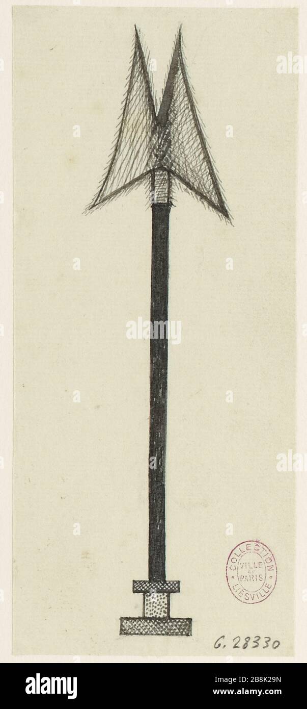 Modèle d'un dagger. Liés à l'armement des aristocrates, chevaliers dagger, 1791. (TF) Banque D'Images