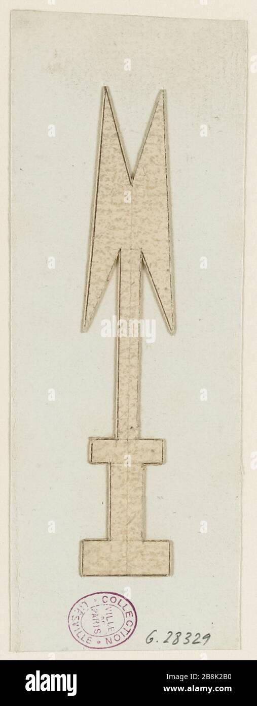 Modèle d'un dagger. Liés à l'armement des aristocrates, chevaliers dagger, 1791. (TF) Banque D'Images