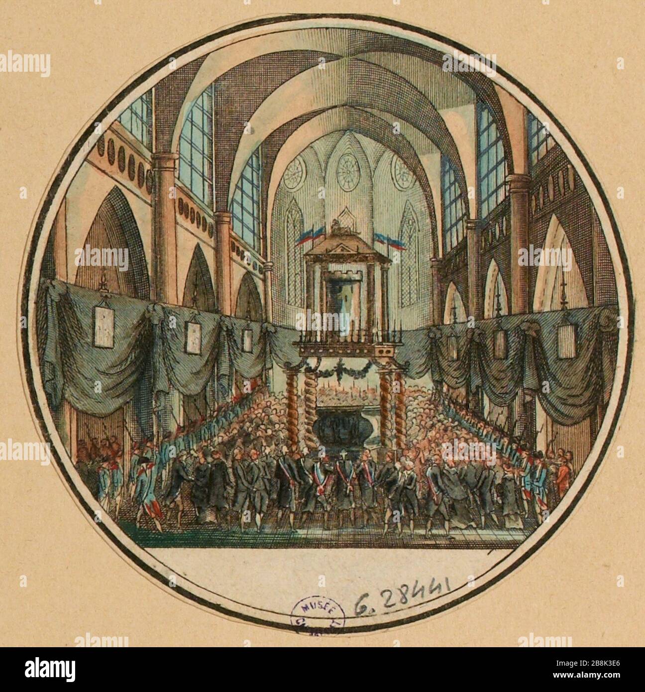 5. Décembre. Avignon célèbre service funéraire de l'Eglise métropolitaine à la mémoire des malheureuses victimes massacrées les 16 et 17 octobre (...) (TI) Banque D'Images
