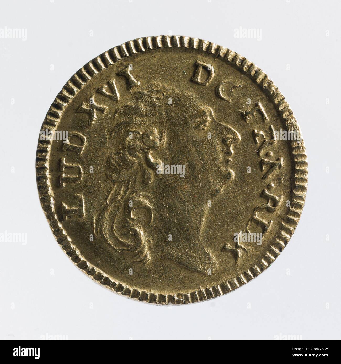 Louis XVI, roi de France (1774-1792) Louis XVI, roi de France (1774-1792). Laiton. 1791. Photographie anonyme. Paris, musée Carnavalet. Banque D'Images