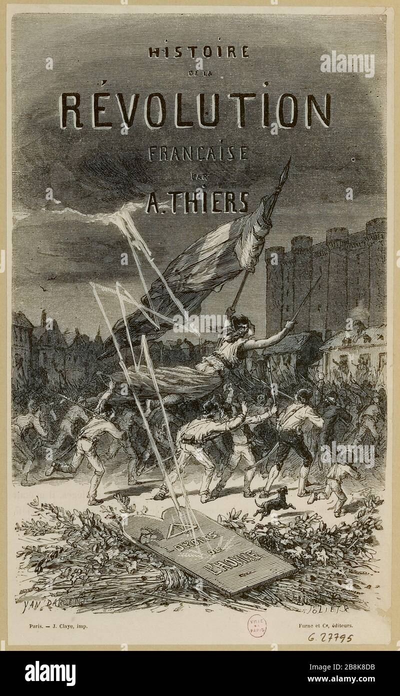 HISTOIRE DE LA RÉVOLUTION FRANÇAISE PAR A.THIERS (IT) Banque D'Images