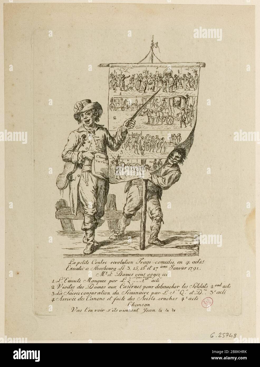 La petite révolution contre [...] / exécuté à Strasbourg les 3,15,16 et 17 janvier 1791 (IT) Banque D'Images