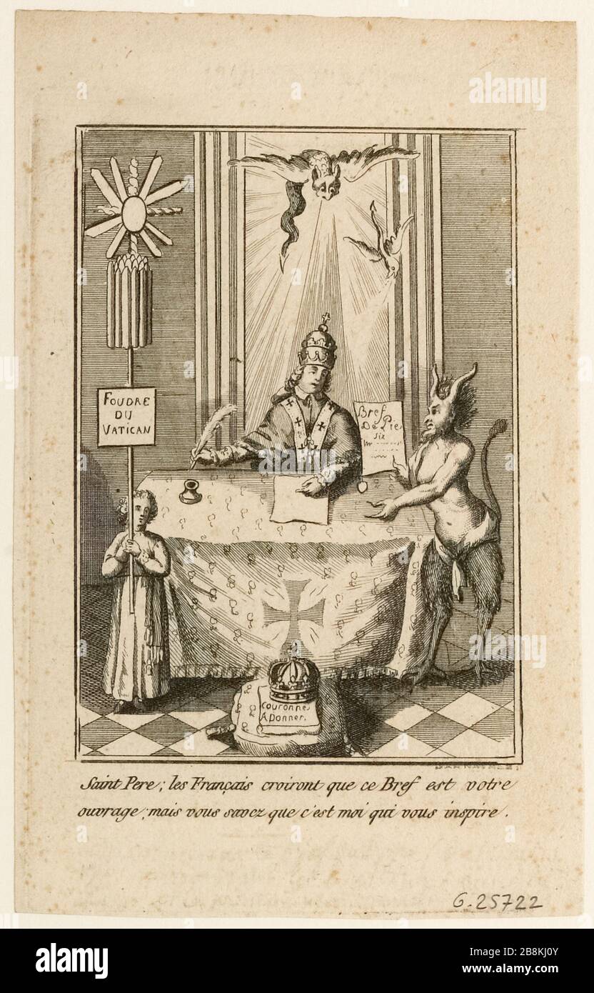 Saint-Père: Les Français croient que votre court / travail; mais vous savez que c'est moi qui vous inspire. (IT) Banque D'Images