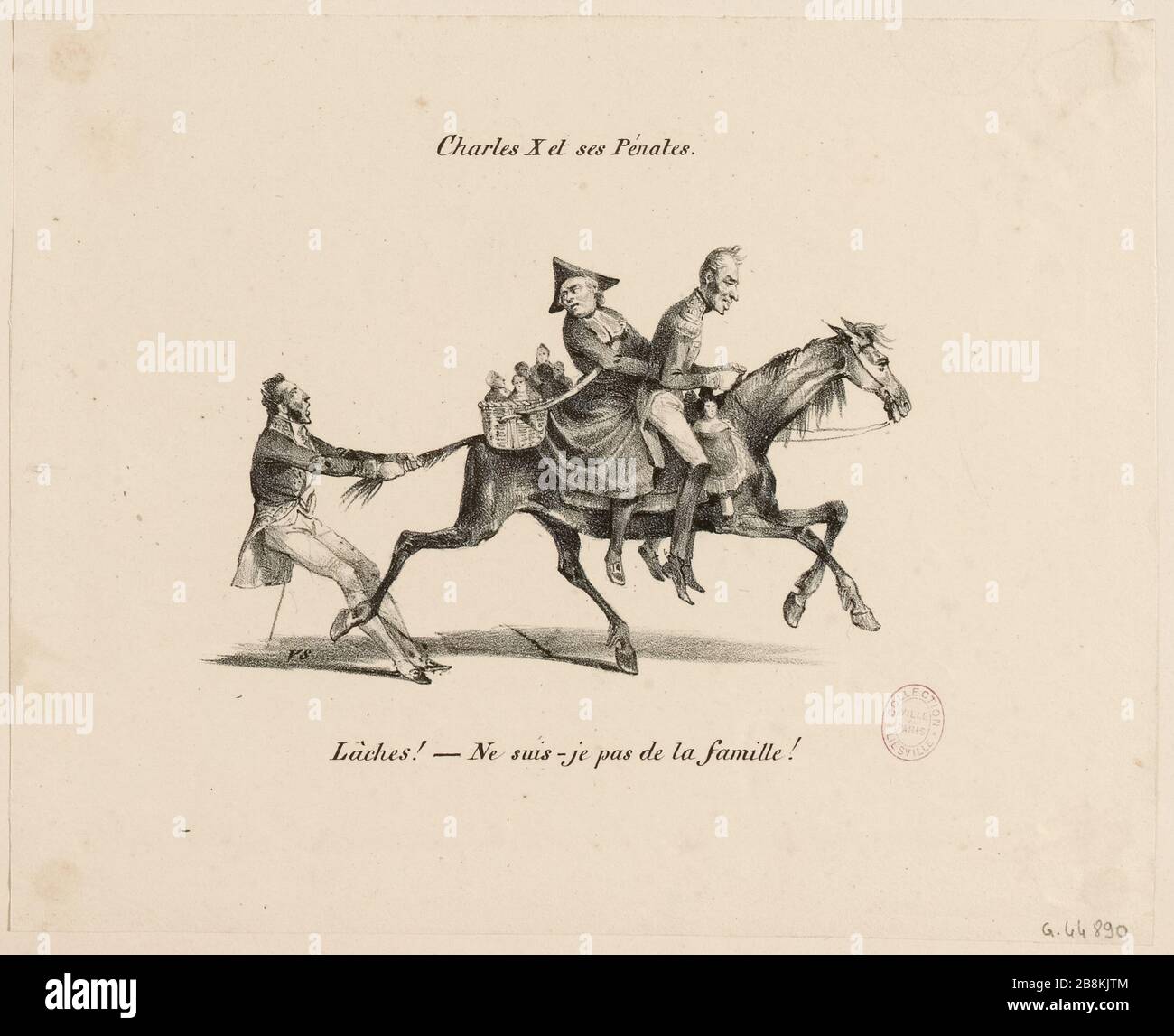 Charles X et ses Penates. (IT) Banque D'Images