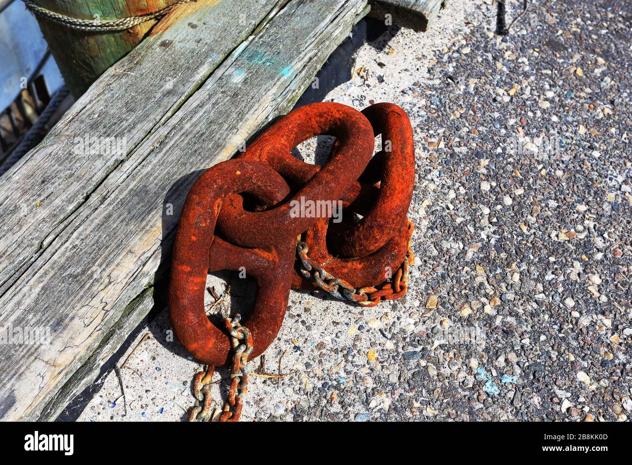 Chaîne rouillée long Island New York Banque D'Images