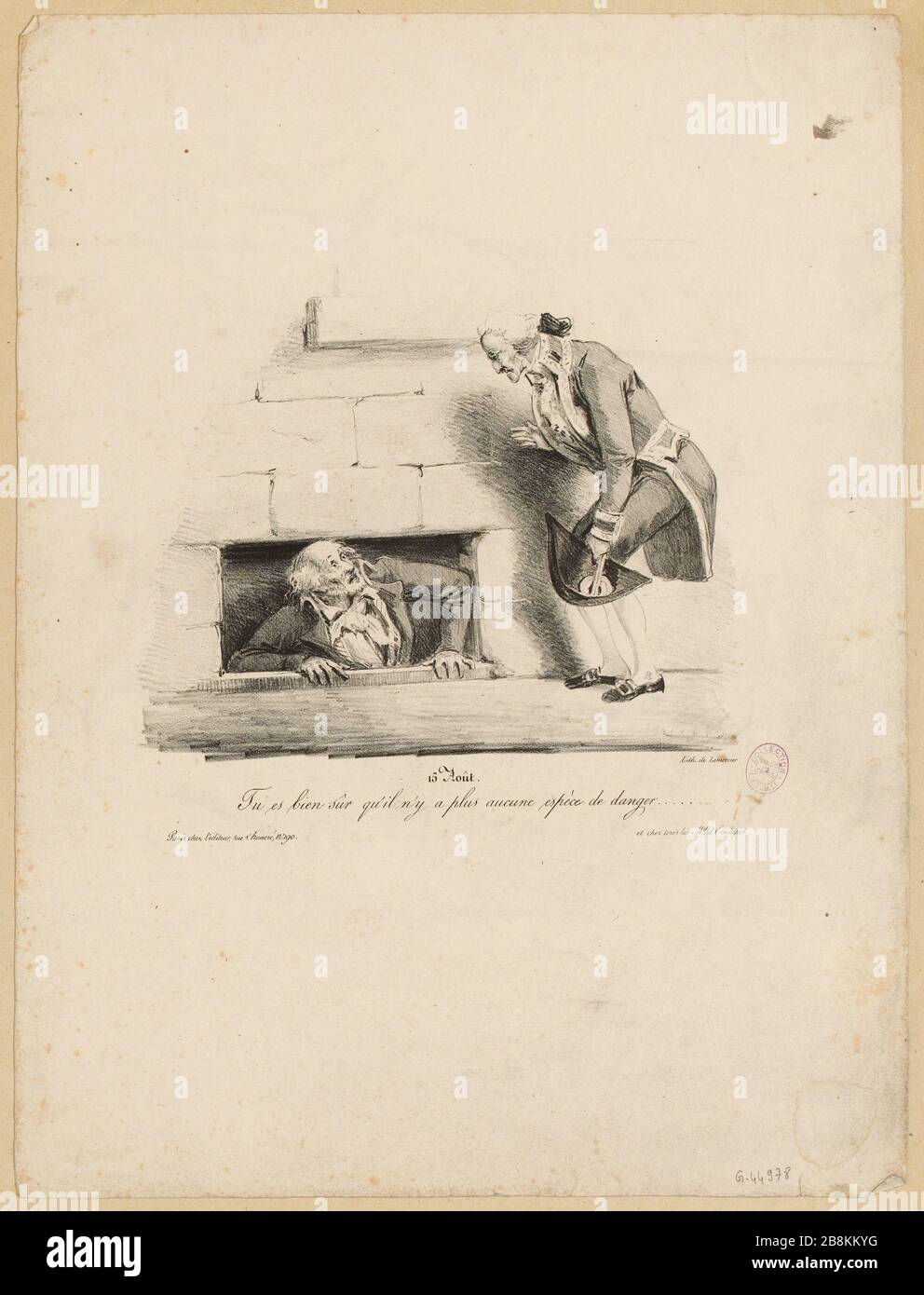 15 août. / êtes-vous sûr qu'il n'y a plus aucune sorte de menace .... (IT) Banque D'Images