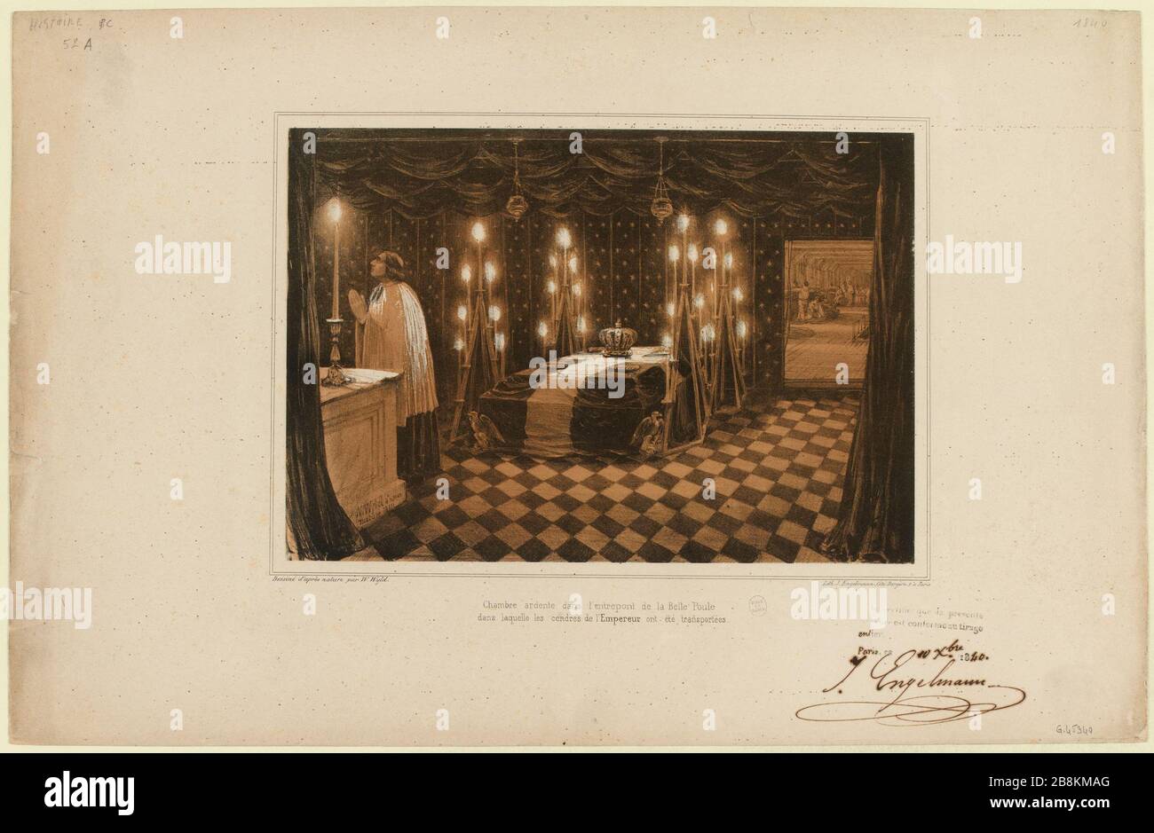 Chambre Ardente entre les terrasses de la Belle Poule (...) (TI) Banque D'Images