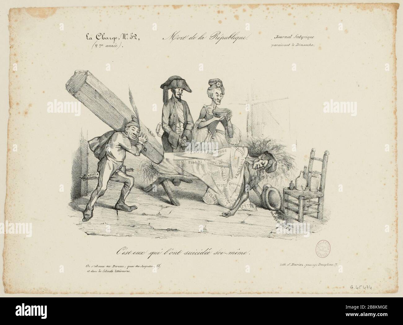 Décès de la République. / ce sont eux qui se sont suicidés lui-même. (IT) Banque D'Images