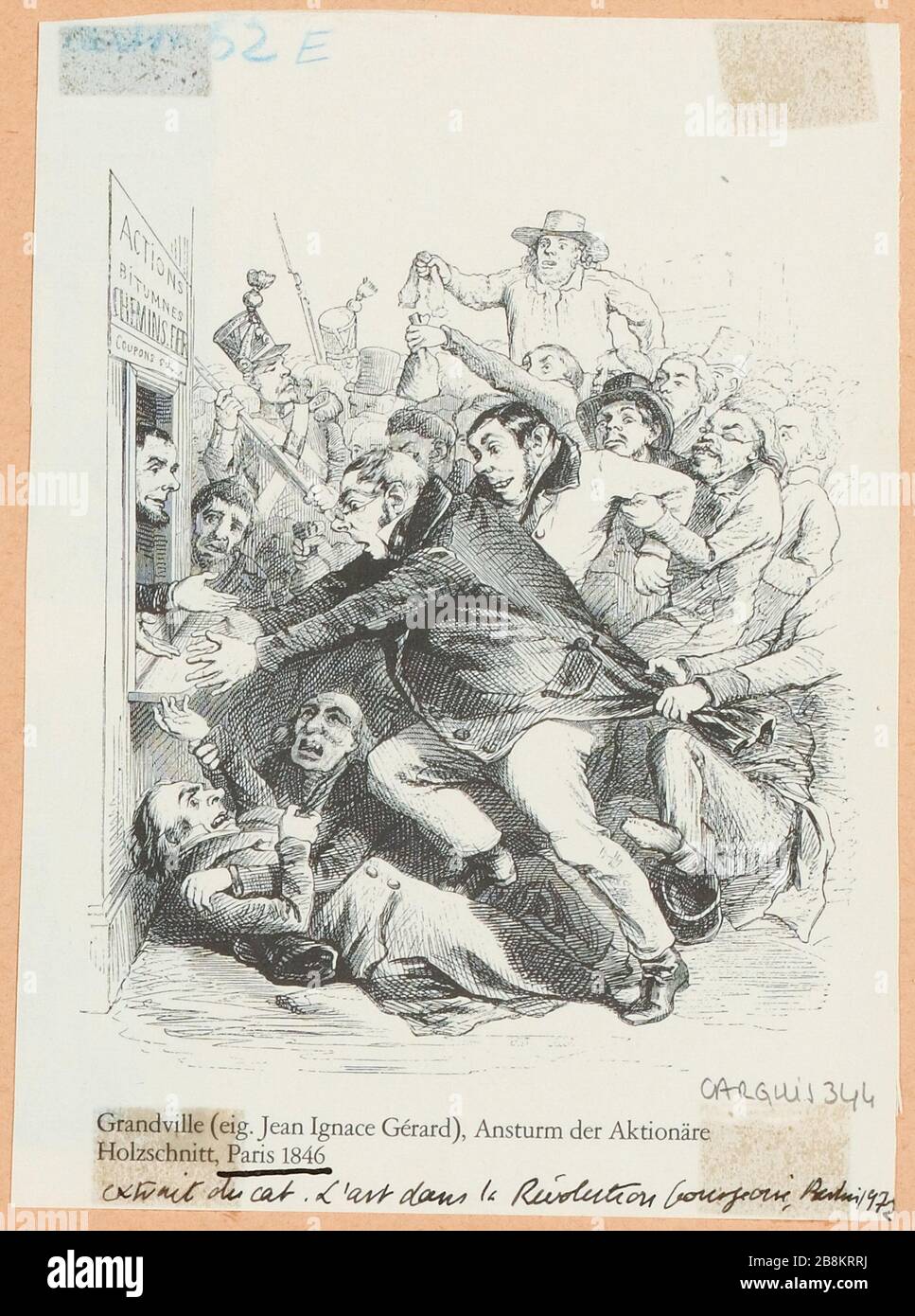 Attaque des actionnaires de Grandville (TI) Banque D'Images