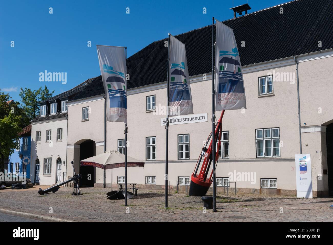 Schiffahrtsmuseum ou Shipping Musuem, ville de Flensburg sur le fjord de Flenburg, ville frontalière du Danemark, Schleswig-Holstein, Allemagne du Nord, Centre Banque D'Images
