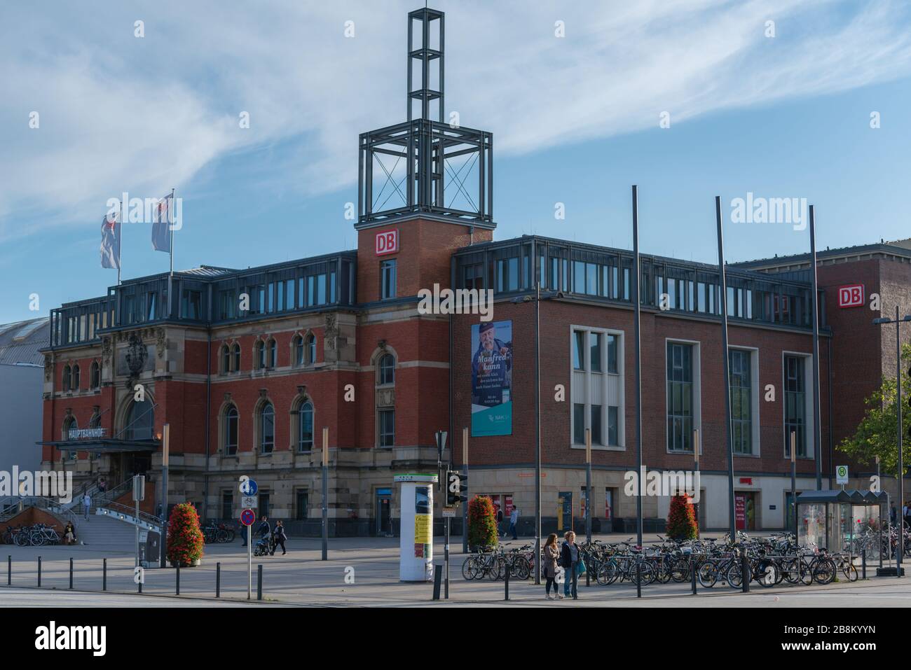 Nouvelle gare ferroviaire de Kiel, Kiel Fjord, Schleswig-Holstein, Allemagne du Nord, Europe centrale Banque D'Images