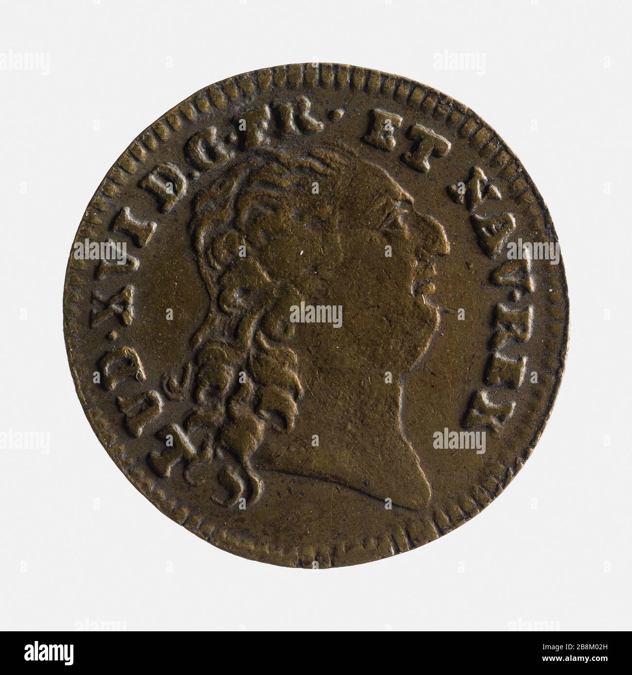 Louis XVI, roi de France (1774-1792) Louis XVI, roi de France (1774-1792). Laiton. 1791. Photographie anonyme. Paris, musée Carnavalet. Banque D'Images