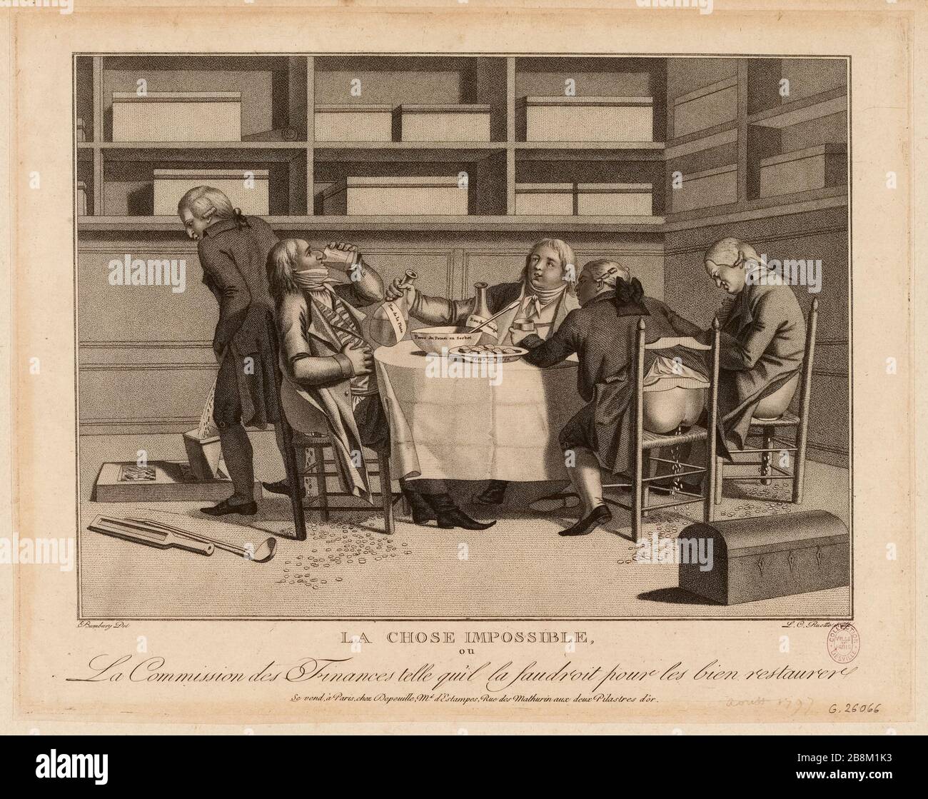 L'impossible / ou / le Comité financier tel qu'il serait nécessaire de rétablir le puits. (IT) Banque D'Images
