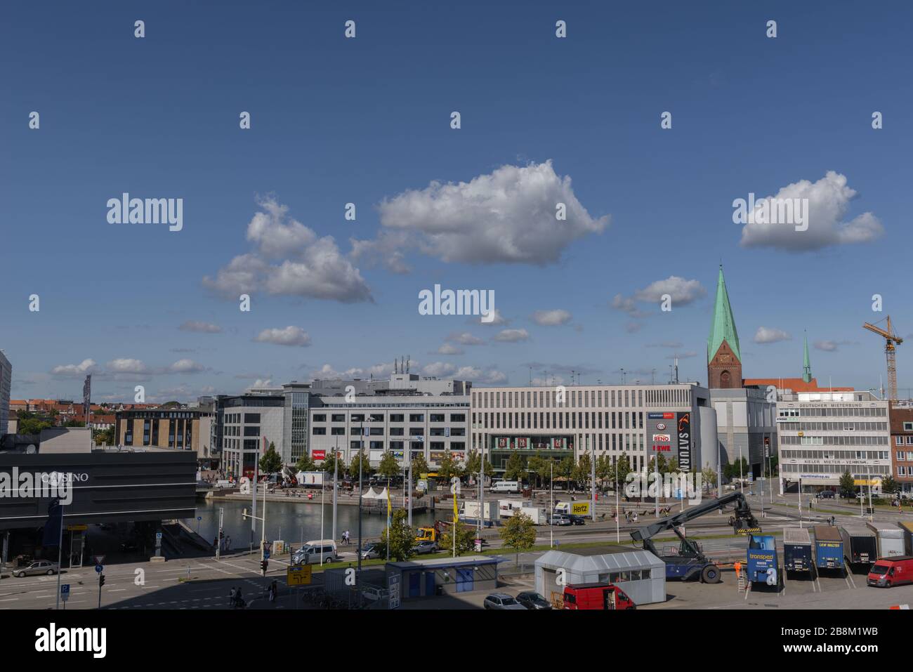 Vue sur la ville de Kiel, Schleswig-Holstein, Allemagne du Nord, Europe centrale Banque D'Images