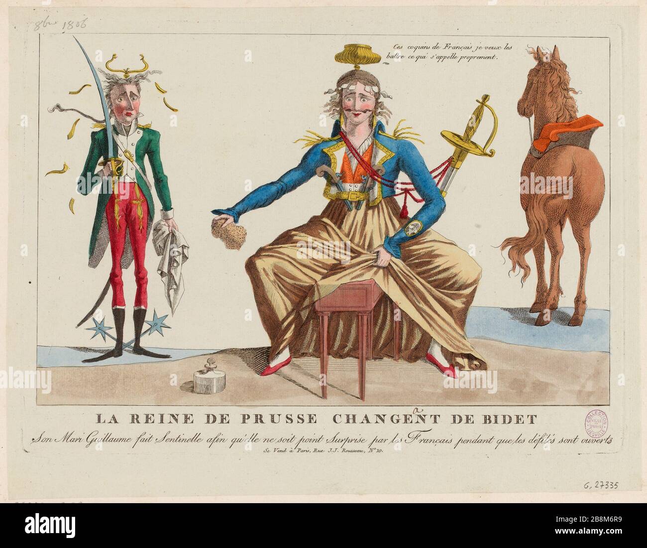 La Reine de Prusse ÉCHANGE bidet. (TI) Banque D'Images