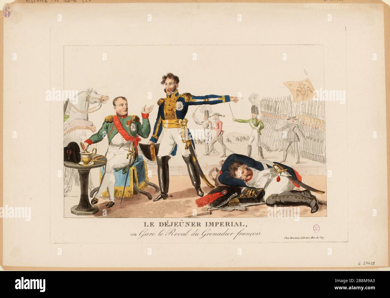 Le déjeuner impérial. / ou la station Revival grenadier François (TI) Banque D'Images