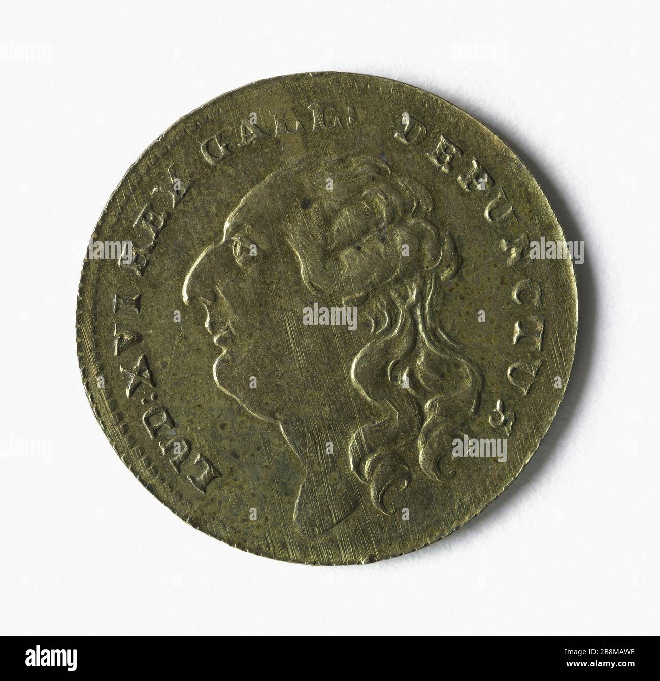 Mort de Louis XVI, 21 janvier 1793 Aonyme. Mort de Louis XVI, 21 janvier 1793. Laiton. Paris, musée Carnavalet. Banque D'Images