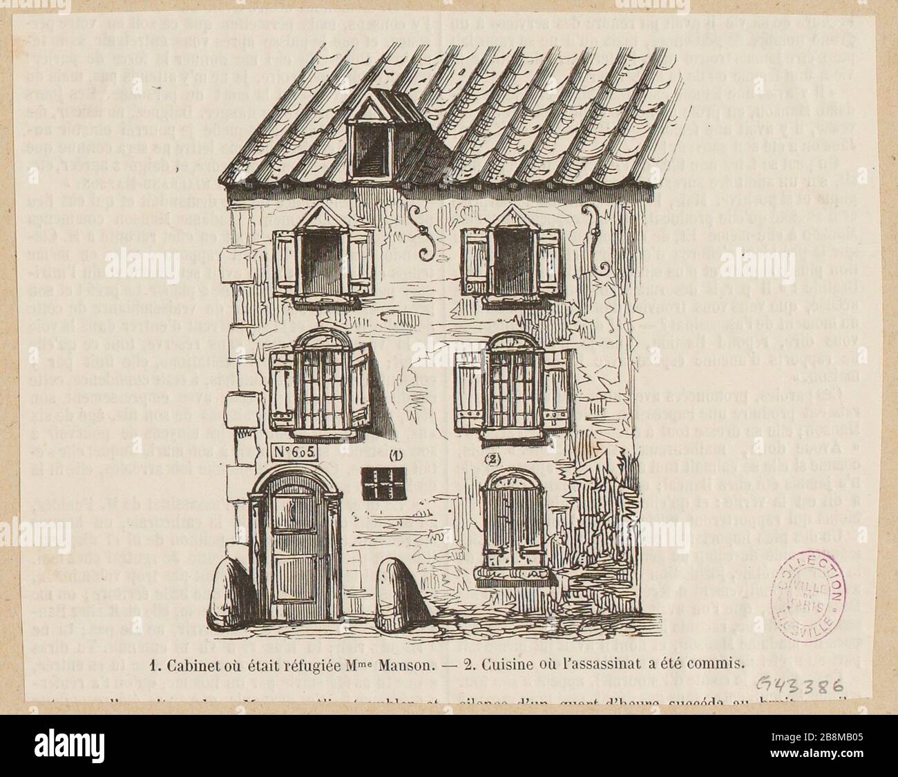 Reproduction du lieu du meurtre de Fualdes. (TF) Banque D'Images