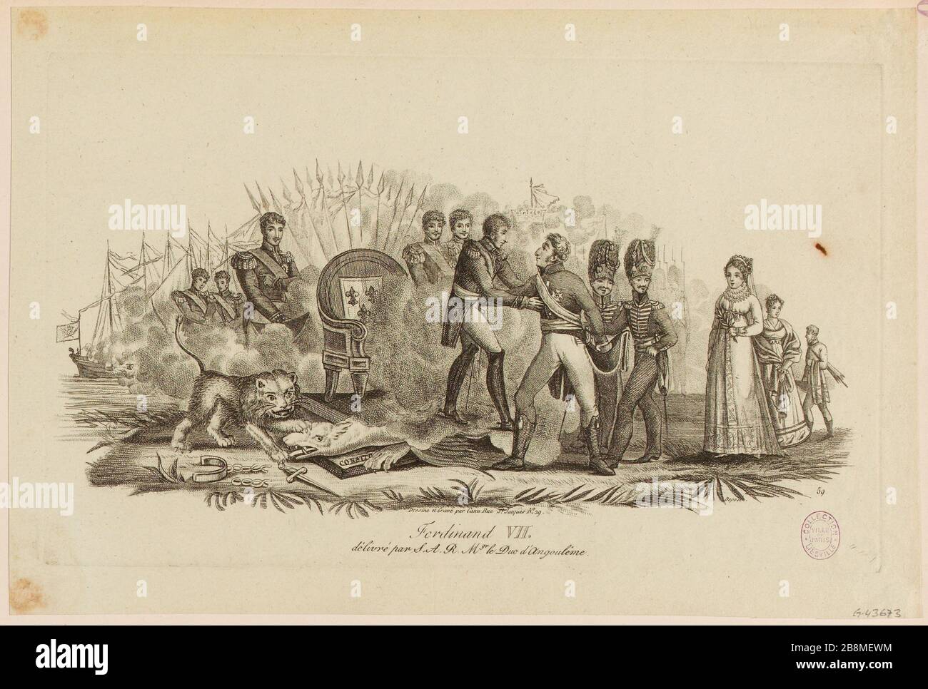 Ferdinand VII / S.A.R. Publié par le Duc d'Angoulême. (IT) Banque D'Images Ferdinand VII / S.A.R. Publié par le Duc d'Angoulême. (IT) Banque D'Images