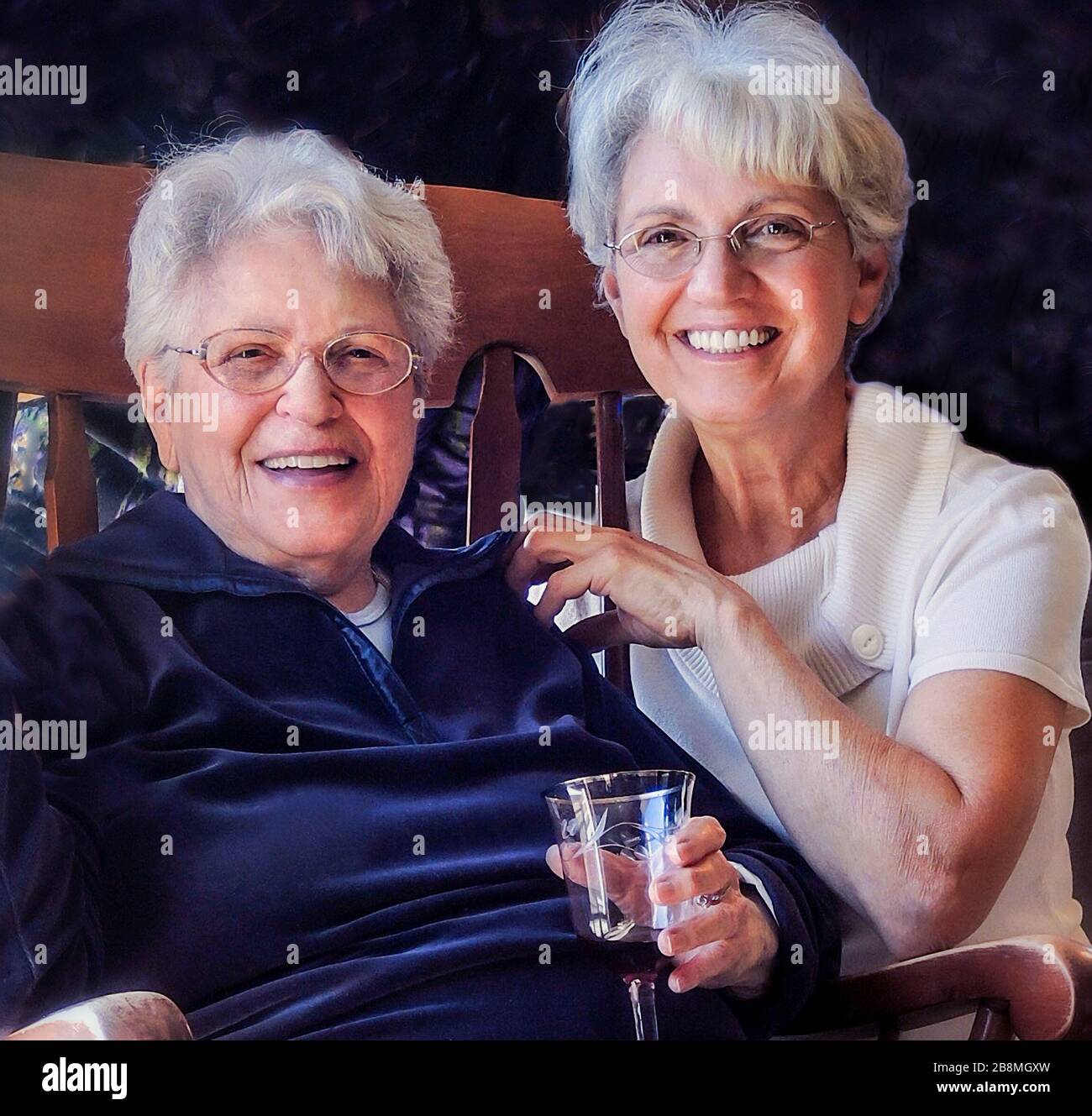 Mère et fille Banque D'Images