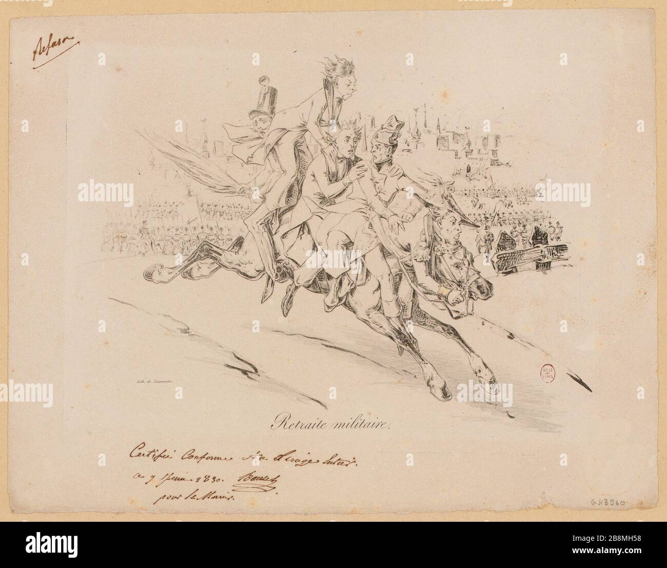 Retraite militaire. (IT) Banque D'Images