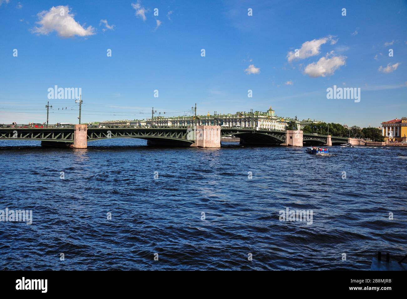 Pont Trinity, Saint-Pétersbourg, Russie Banque D'Images