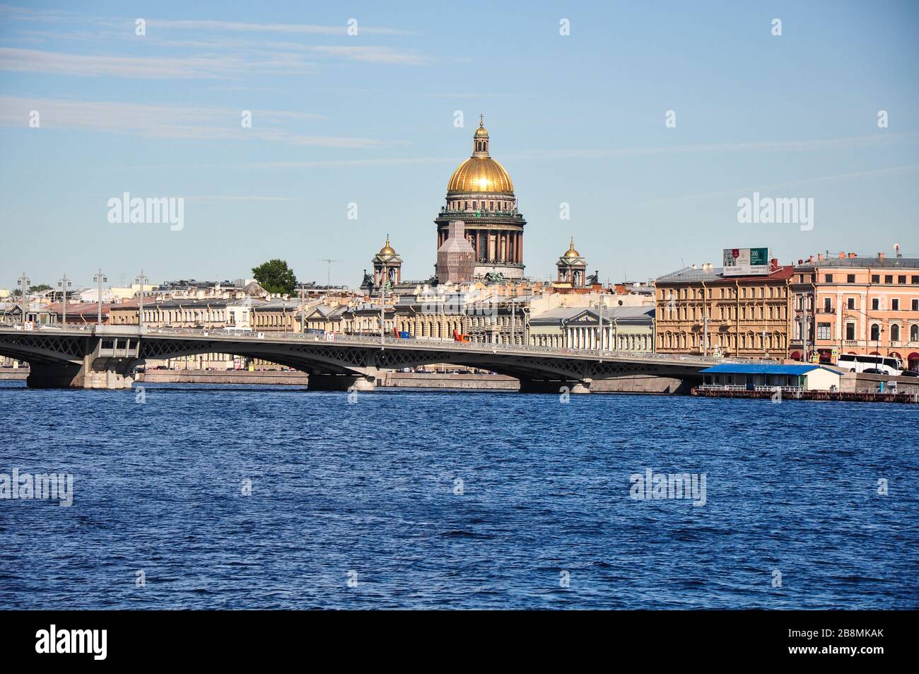 Cathédrale Saint Isaac au-dessus de la Neva, Saint-Pétersbourg, Russie Banque D'Images