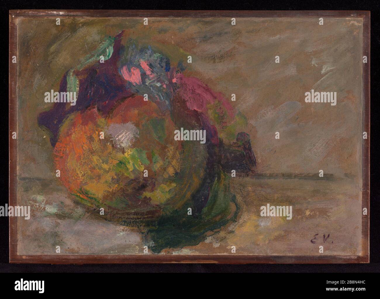 Apple Edouard Vuillard (1868-1940). 'Pomme'. Toile sur papier colé sur panneau parqueté. Musée des Beaux-Arts de la Ville de Paris, petit Palais. Banque D'Images