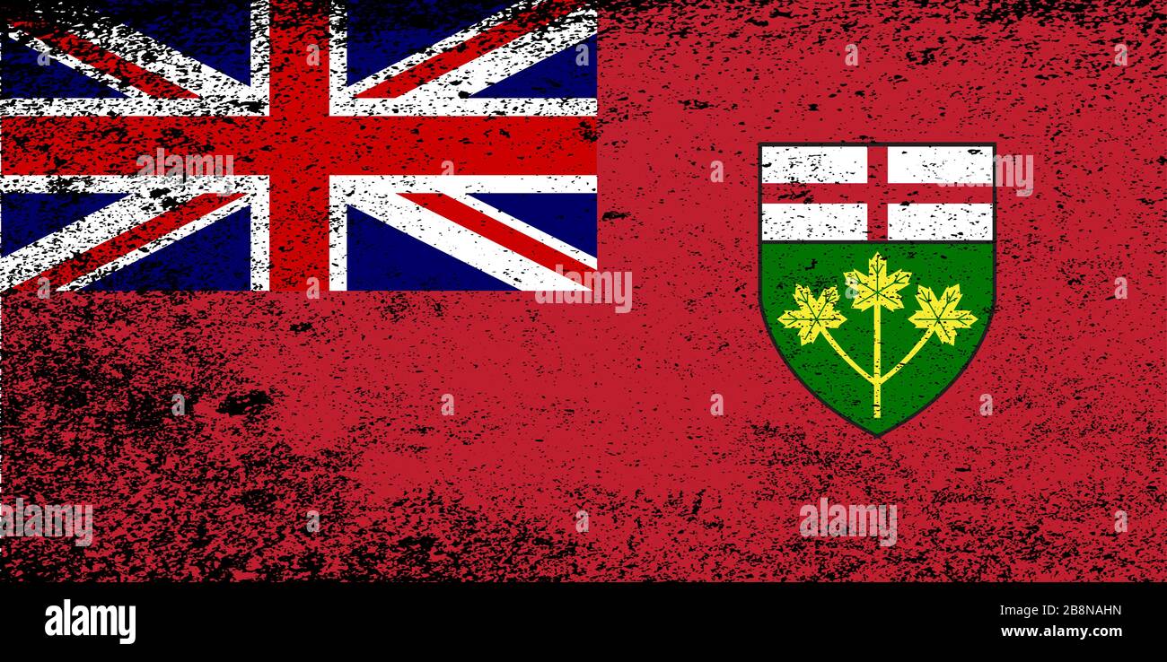 Drapeau provincial de l'ontario Banque d'images vectorielles - Alamy