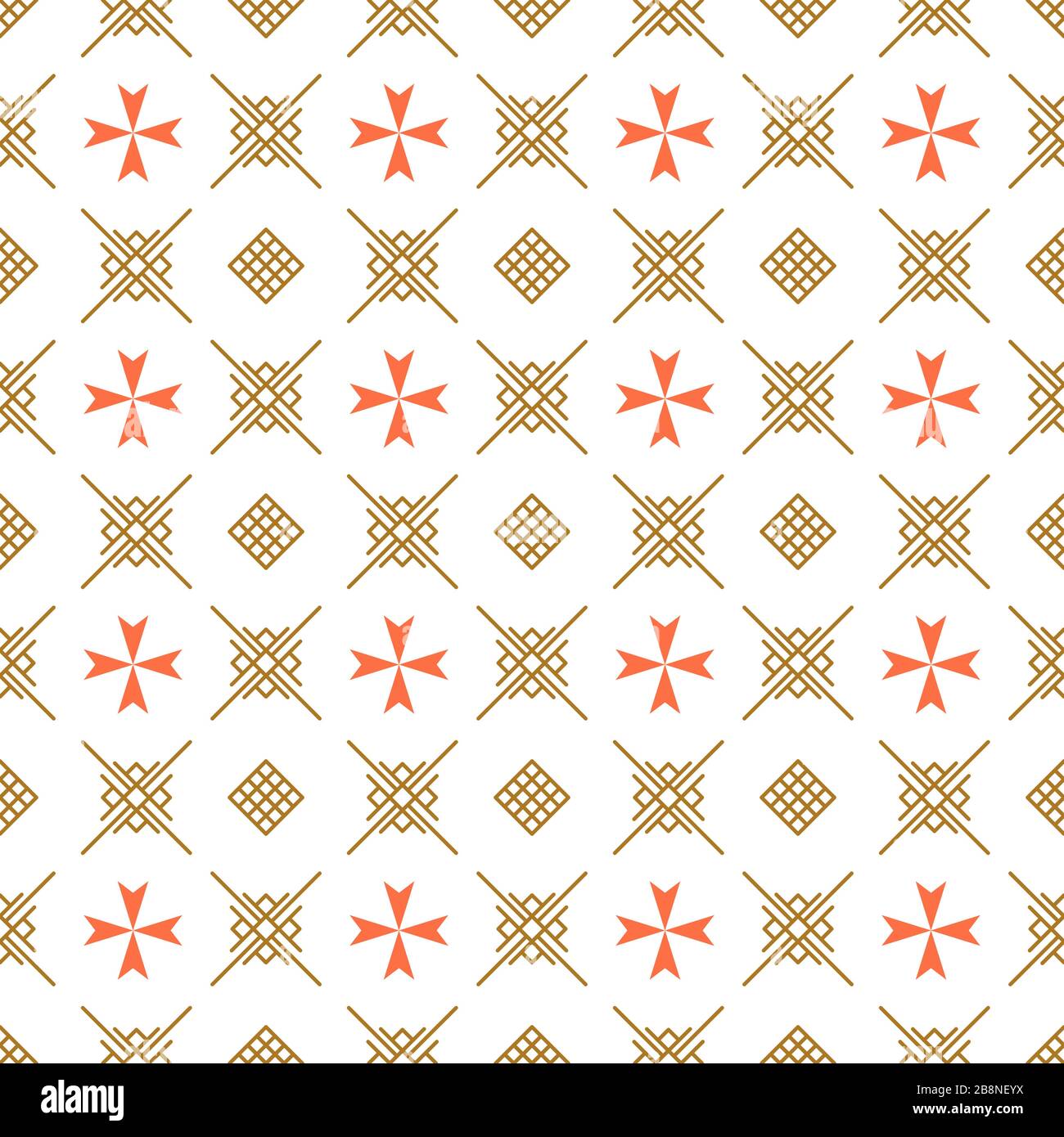 Arrière-plan géométrique oriental sans couture vectoriel. Illustration de Vecteur