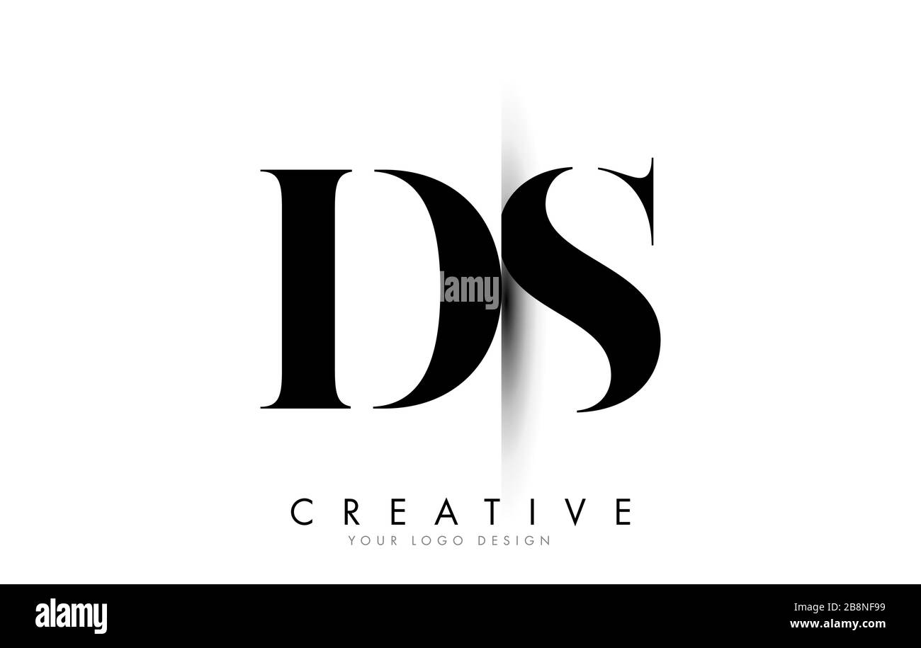 Ds D S Lettre Logo Design Avec Creative Shadow Cut Vector Illustration Design Image Vectorielle Stock Alamy