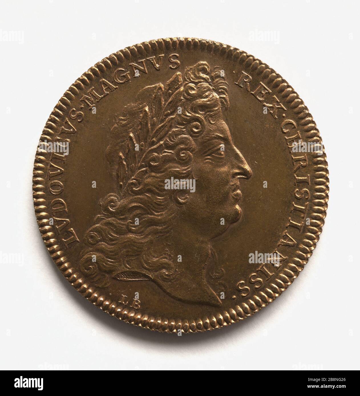 Marchand du maréchal Henri Fourcy, 1692 (titre factice) Médaille du prévôt des marchands Henri de Fourcy, 1692. Cuivre. Paris, musée Carnavalet. Banque D'Images